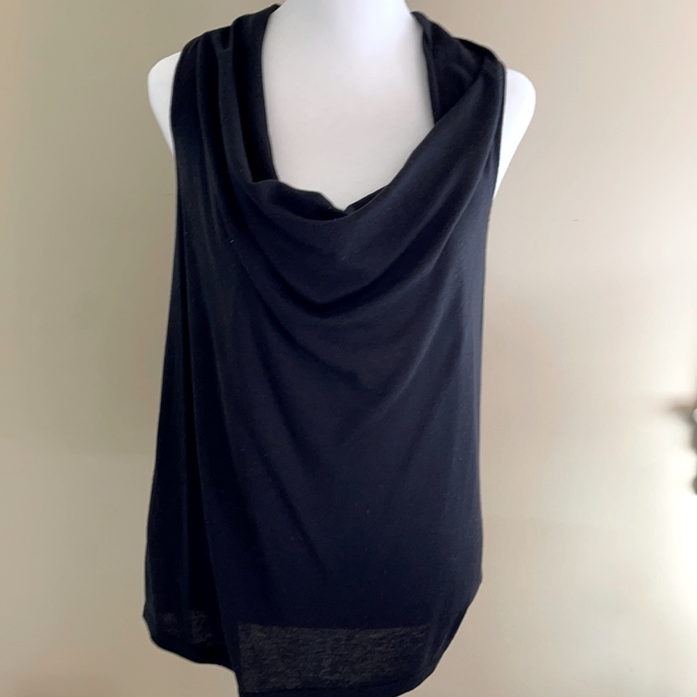 NWOT Ralph Lauren black cowl neck sleeveless top S